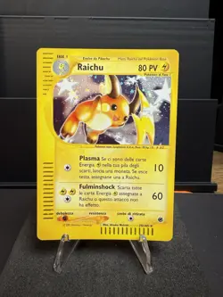 Pokemon TCG Raichu Holo Card Expedition Base Set 25/165 Italian Very Rare LP - Image 1