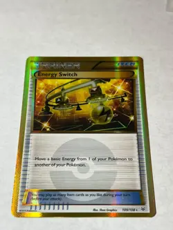 Energy Switch 109/108 Secret Rare Roaring Skies Pokemon Moderately Played - Image 1