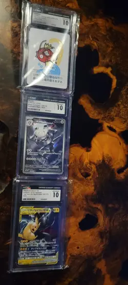 3 Graded CGC 10 Pokemon Slabs! Japn Pikachu,Zekrom Gx Tag Team! 🔥 - Image 1