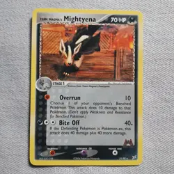 Pokemon Team Magma vs Team Aqua 21/95 Team Magma's Mightyena - Rare - MP - Image 1