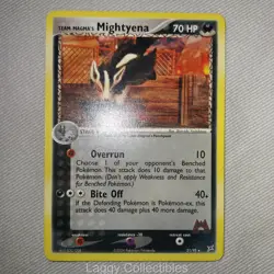 Pokemon Team Magma vs Team Aqua 21/95 Team Magma's Mightyena - Rare - MP - Image 3