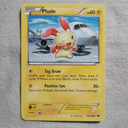 Pokemon Dark Explorers 39/108 Plusle - Common - Heavily Played - Image 1