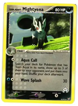 Pokemon TCG Team Aqua's Mightyena 30/95 Team Magma vs Team Aqua VLP - Image 1