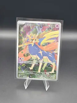 Pokemon Zacian 100/094 Phantasmal Flames Illustration Rare Holo Basic 130 HP - Image 1