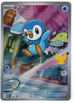 Piplup 042 Holo Promo ME: Mega Evolution Promo Pokemon NM/M - Image 1