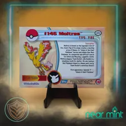 💥 MOLTRES 1999 Topps Pokemon TV Non Holo Animation 1st Series Blue Logo # 146 - Image 2