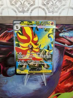 Pokemon Mega Pyroar EX, CRI 99/86, Full Art Ultra Rare, Chaos Rising Nm - Image 1
