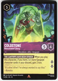 Coldstone Reincarnated Cyborg 51/204 Whispers in the Well Disney Lorcana - Image 1