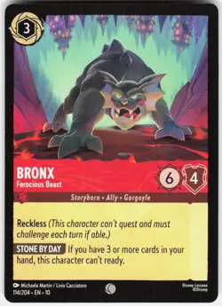 Bronx Ferocious Beast 114/204 Whispers in the Well Disney Lorcana - Image 1