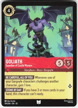 Goliath Guardian of Castle Wyvern 119/204 Whispers in the Well Disney Lorcana - Image 1