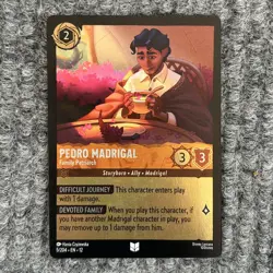 Disney Lorcana Wilds Unknown Pedro Madrigal 5/204 Uncommon Foil - Image 1