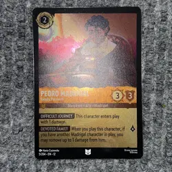 Disney Lorcana Wilds Unknown Pedro Madrigal 5/204 Uncommon Foil - Image 2