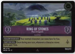 Ring of Stones Place of Legends Foil 68/204 Wilds Unknown Disney Lorcana - Image 1