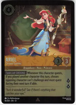 Ariel Curious Traveler Foil 18/204 Wilds Unknown Disney Lorcana - Image 1