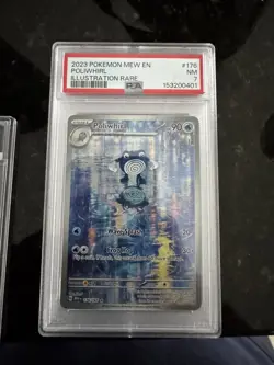 PSA 7 Poliwhirl 176/165 MEW EN-151 Illustration Rare Pokemon Card - Image 1