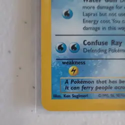 Pokemon Lapras 10/62 Fossil Holo Rare 80 HP Basic Card 1999 Wizards - Image 4