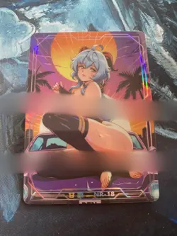UTN Lewd Waifu Anime Card - Rare Premium CCG Collectible - Vaporwave - Image 1