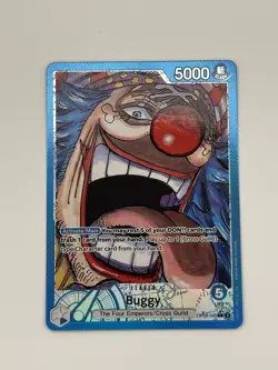 Buggy OP09-042 Alt Art Leader Emperors in the New World One Piece Card Game - Image 1