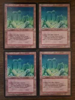 MTG 4X FALLEN EMPIRES SVYELUNITE TEMPLE MAGIC THE GATHERING UNCOMMON LAND CARDS - Image 1
