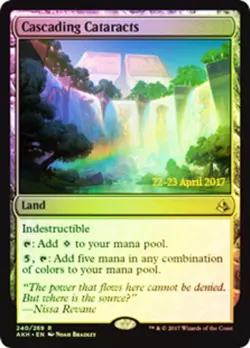 [1x] Cascading Cataracts - Foil - Prerelease Promo Near Mint, English Amonkhet P - Image 1
