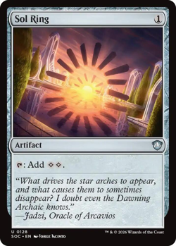 MTG Magic 1x Sol Ring (M/NM) Commander Secrets of Strixhaven - Image 1