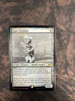 Wizards of the Coast MTG Esper Sentinel MH2 Showcase Foil Rare #328 ENG - Image 1