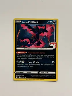 Galarian Moltres 093/203 Pokemon Prize Pack Evolving Skies variant NM C* - Image 1