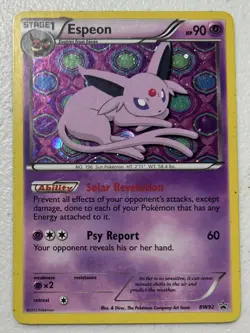 POKEMON UNGRADED ESPEON - BW92 BW92 HOLO P BLACK AND WHITE PROMO LP - Image 1