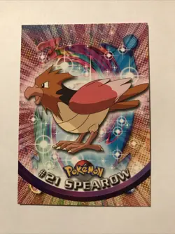 Spearow #21 Topps 1999 TV Animation Edition Non Holo Pokemon-Black Logo - Image 1