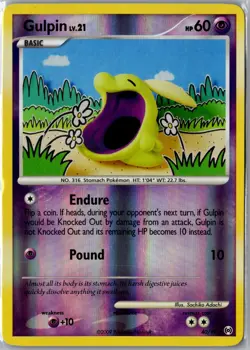 Gulpin 40/99 Uncommon Arceus Pokemon Reverse Holo Near Mint - Image 1