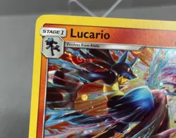 HD SWIRL Mew Tail - Lucario SM54 SM Black Star Promo Cosmos Holo Pokemon #2 - Image 2