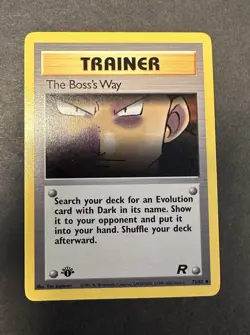 Pokemon Team Rocket 1st Edition The Boss’s Way 73/82 - Image 1