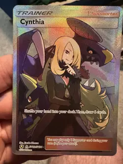 2019 Pokemon SM Hidden Fates Cynthia Shiny Vault Ultra Rare #SV82/SV94 - Image 1