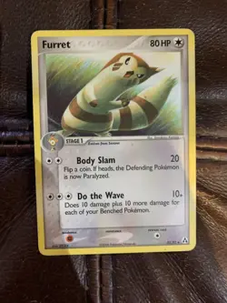 Pokemon TCG Furret 33/92 EX Legend Maker (DMG) - Image 1