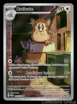 RATICATE 099/088 HOLO ILLUSTRATION RARE PERFECT ORDER POKEMON NEAR MINT - Image 1