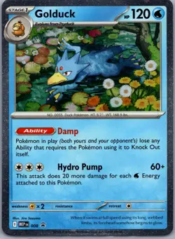 Golduck 008 ME: Mega Evolution Promo Pokemon TCG Holo P NM - Image 1