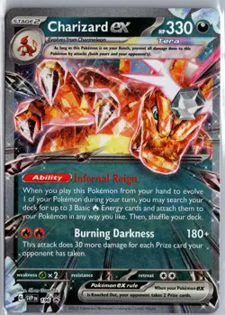 Charizard ex -196 196 Holo Promo Scarlet & Violet Promo Pokemon Near Mint - Image 1