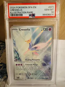 PSA 10 2024 Pokemon Shrouded Fable Cresselia Illustration Rare 071/064 - Image 3