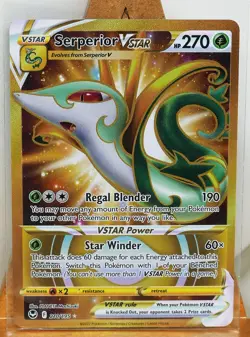 Serperior VSTAR 210/195 NM Gold Secret Rare - Silver Tempest - Pokemon TCG 2022 - Image 1