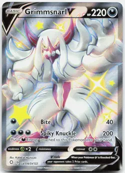 Pokemon TCG Grimmsnarl V Shining Fates: Shiny Vault Shiny SV116/SV122 Holo - Image 1