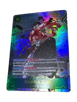Roronoa Zoro (OP06-118) (V.3) Manga Alt Art ENG Near Mint One Piece TCG Custom - Image 1