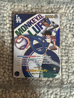 2025 ONE PIECE PROMOS DODGERS X ONE PIECE NIGHT #010 MONKEY D. LUFFY - Image 1