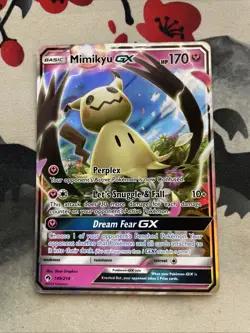 Pokemon Card Mimikyu GX 149/214 Ultra Rare Holo SM Lost Thunder - Image 1