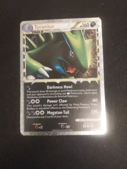 Pokemon TCG Tyranitar Ultra Rare Card 88/95 HGSS Unleashed 2010 Prime Holo - Image 1