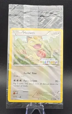 Pokemon Build-A-Bear Meowth Promo Card Sealed Promo Card - Image 1
