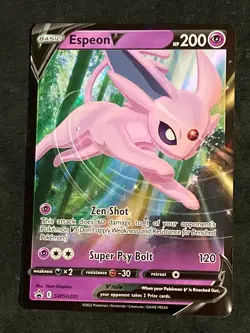 Espeon V SWSH201 SWSH: Sword & Shield Promo Cards Promo NM - Image 1