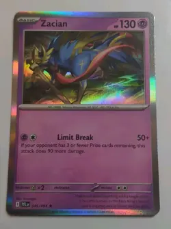 2025 Pokemon Phantasmal Flames - ZACIAN Holo Card #45 NM+ - Image 1