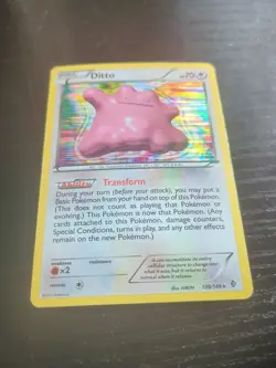 Ditto Pokemon Card 108/149 Boundaries Crossed Holo Rare 2012 English Basic HP 70 - Image 1