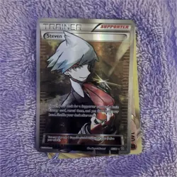 Pokemon TCG Steven 95/98 Roaring Skies Ultra Rare Full Art Holo English 2015 - Image 1
