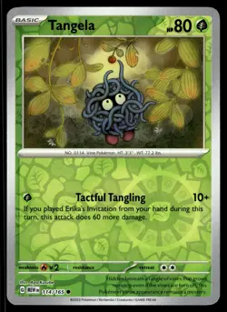 TANGELA - 114/165 Common 151 Pokemon Reverse Holo NM - Image 1